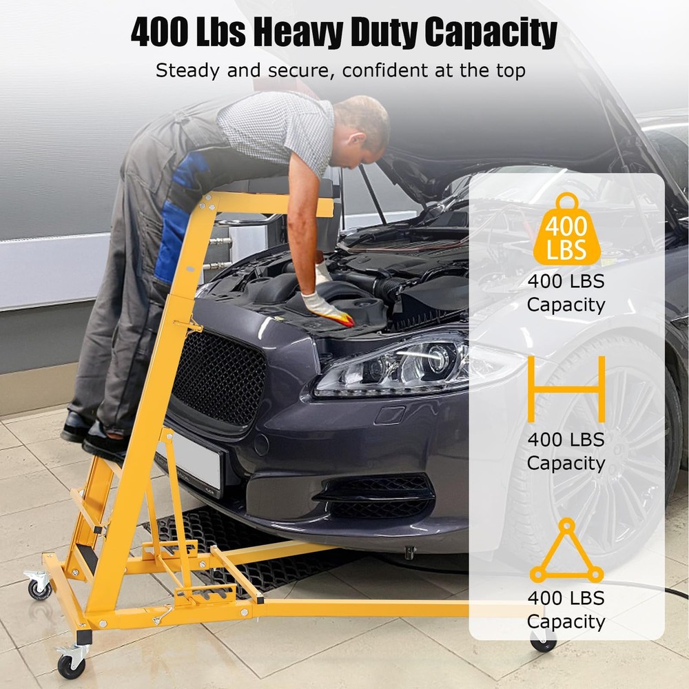 🔝Foldable Top Automotive Creeper Engine Creeper 48-66" Adjustable for Auto Repa