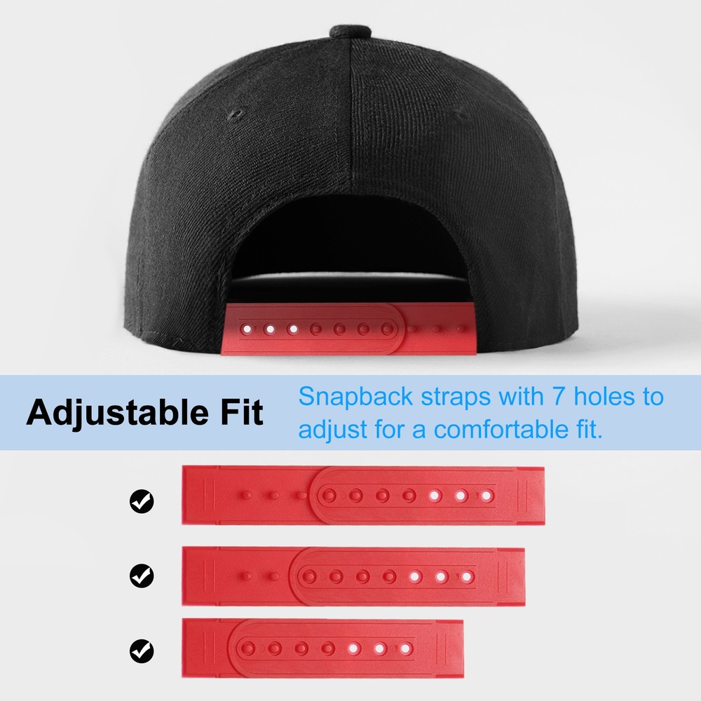 16 Pair Hat Snap Replacement Adjustable Snapback Cap Strap Burgundy
