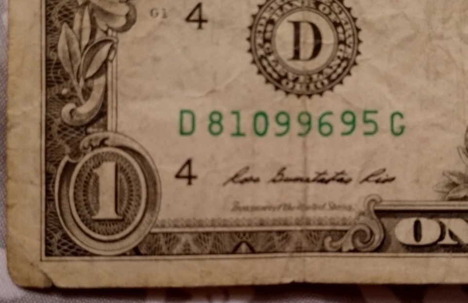 $1 Serial Number Ink Error