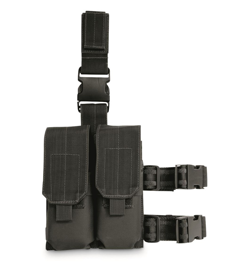 Voodoo Tactical Drop Leg Platform w/Attached M4/M16 Double Mag Pouch | 20-9038