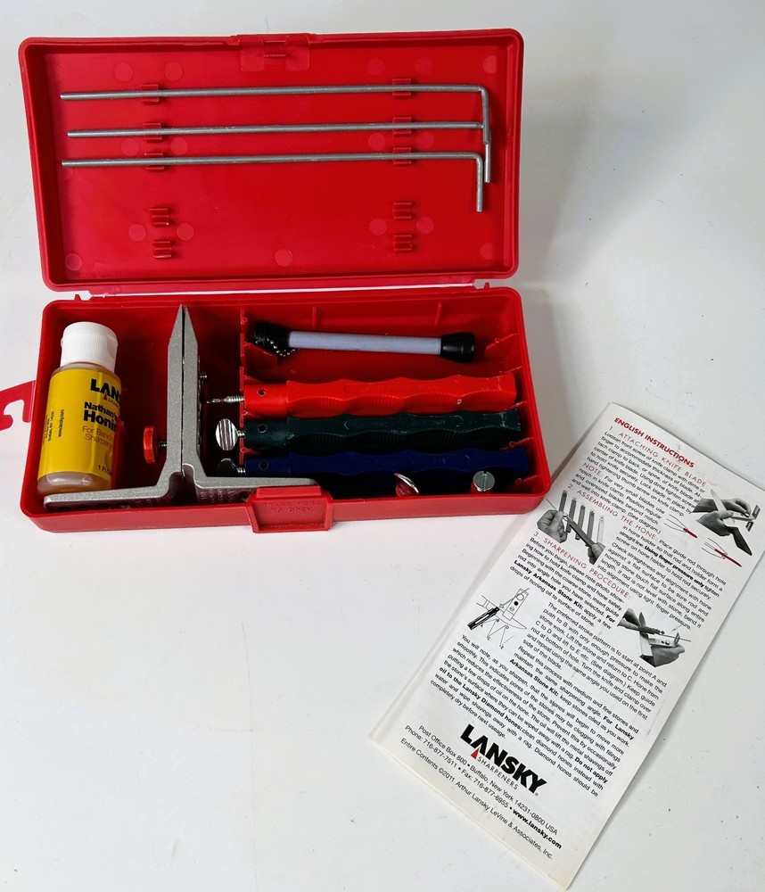 Lansky Deluxe Stone Sharpening System READ DESC