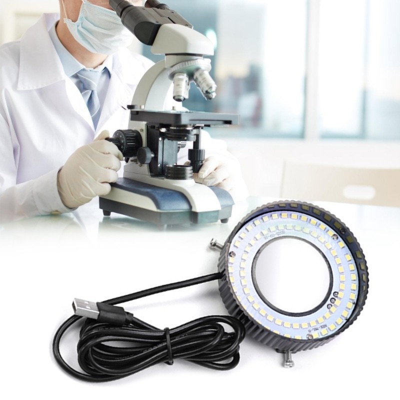 USB Powered Portable LED Rings Light With Polarizing Function For Microscope