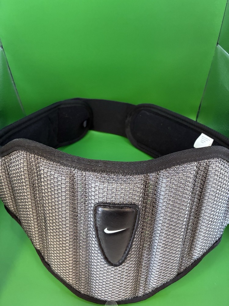Nike Structured Weight Lifting Training Belt Black/Grey Size Large