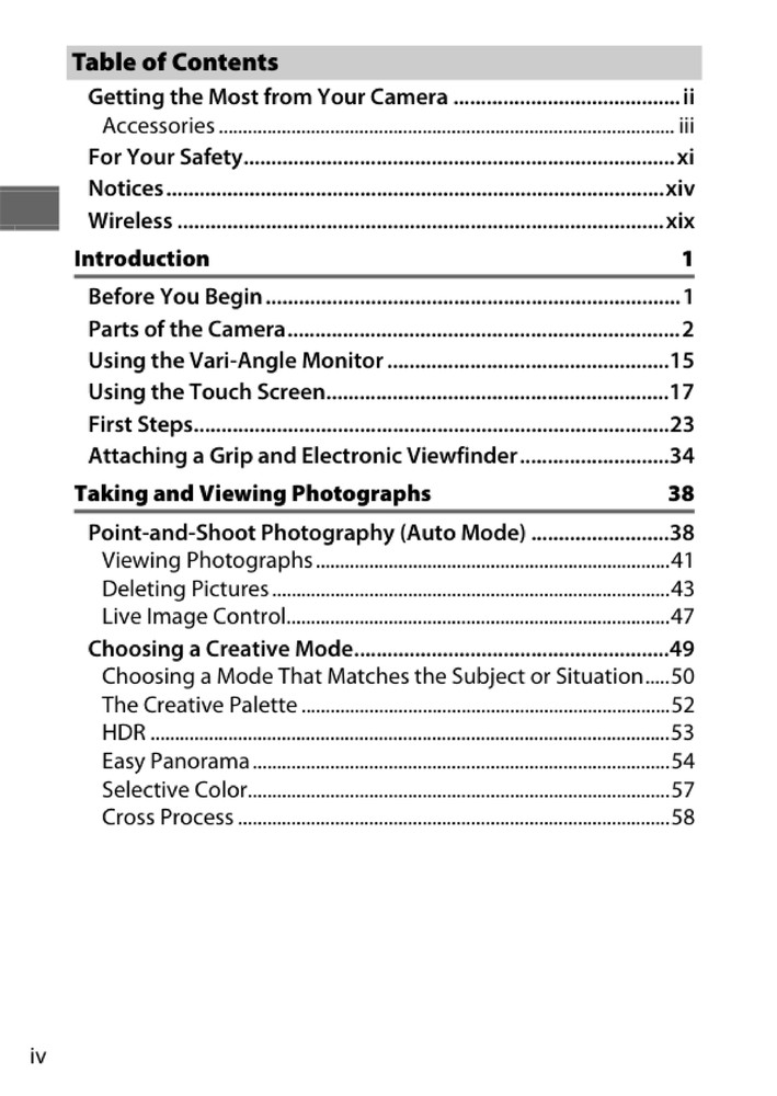 Nikon 1 V3 — User Reference Manual Guide — 295 Pages — Printed & Bound in USA