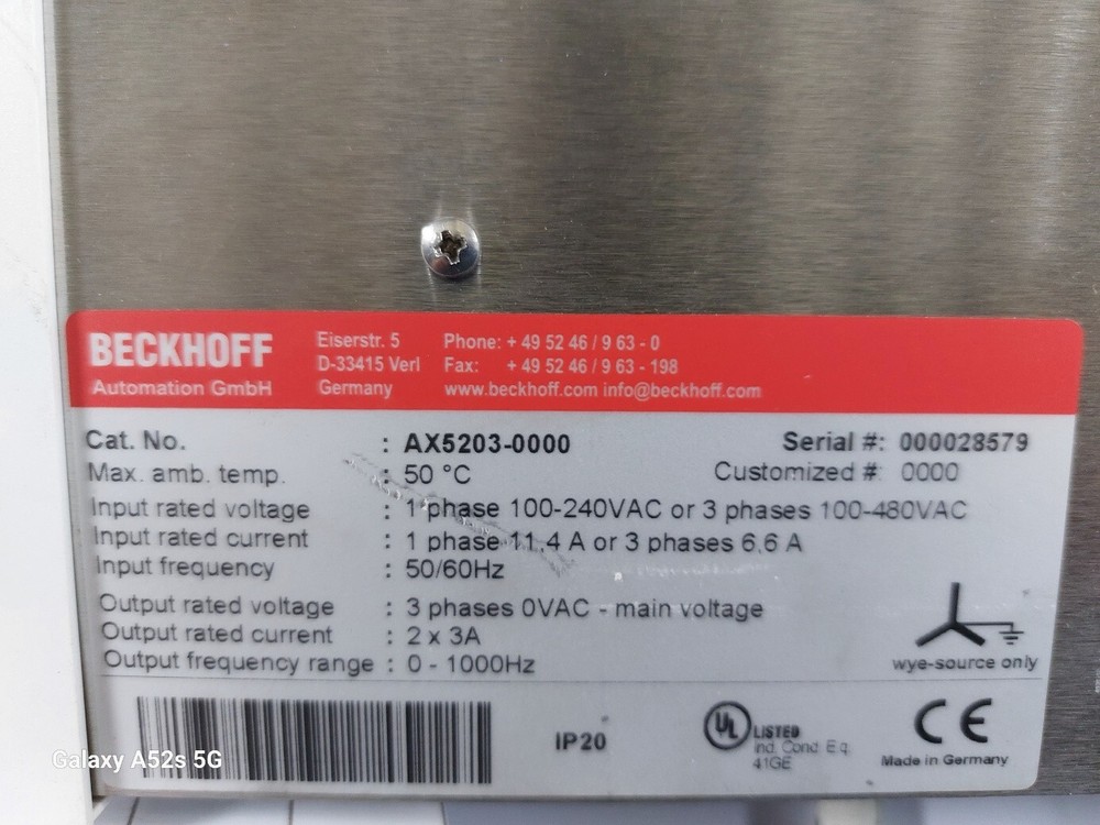 96531) [USED] BECKHOFF AX5203-0000