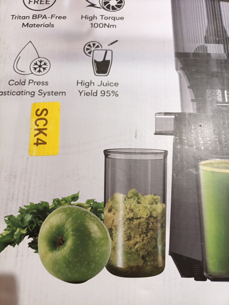 Masticating Juicer SJ-059A Grey 5.3" Wide Feed Chute Extractor Machine Whole