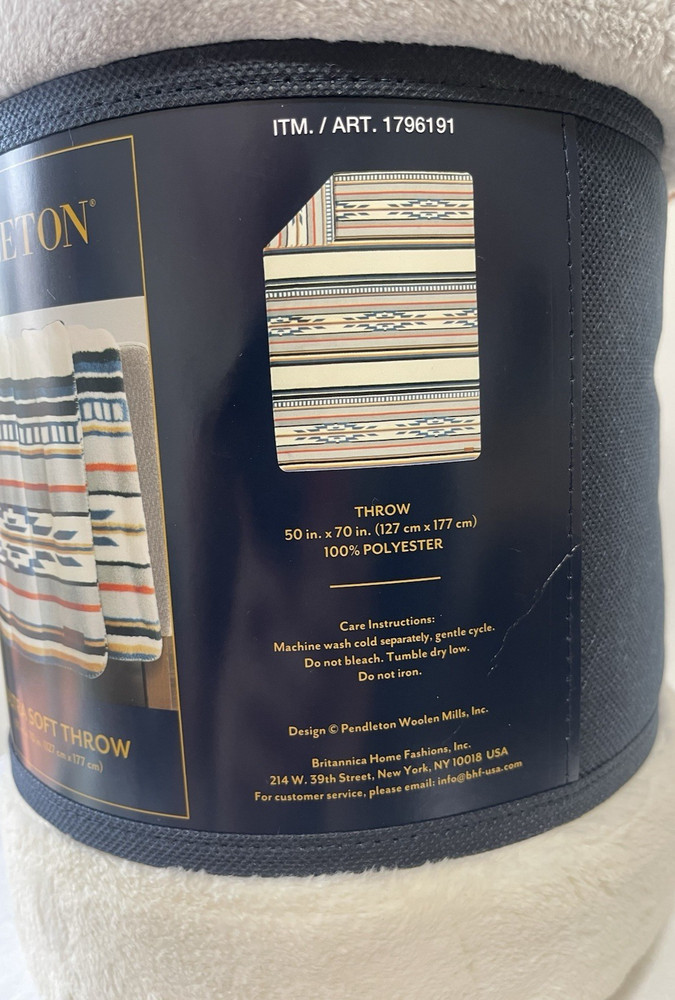 Pendleton Ultra Soft Plush Throw - 50X70 - NEW OEM