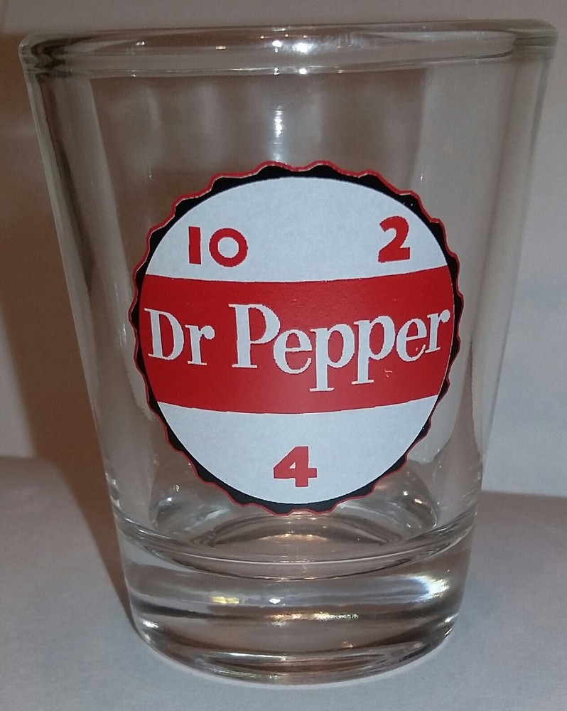 Dr. Pepper Bottle Cap 1½ Shot Glass