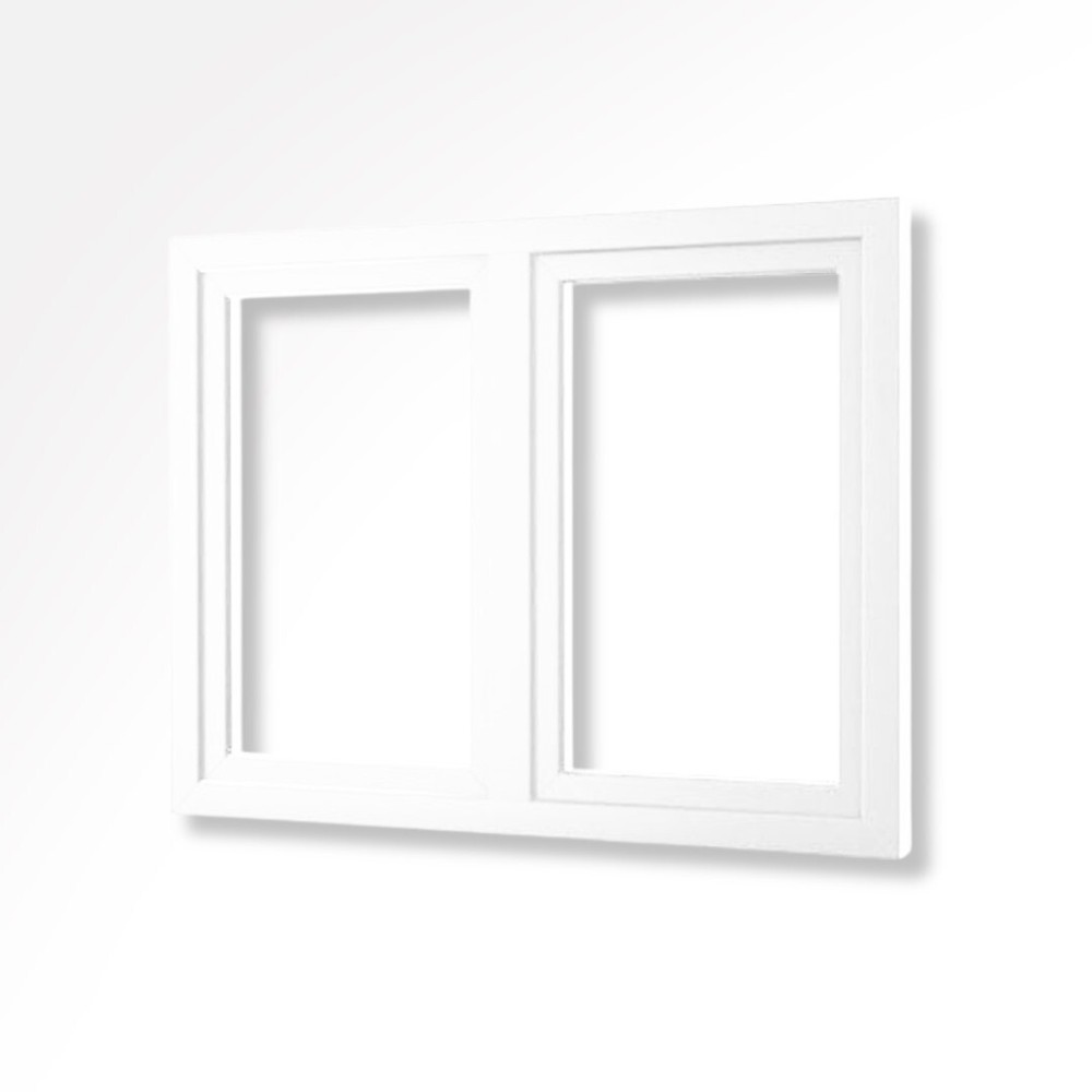 Tilt and Turn Windows White 48" x 54" Double Sash