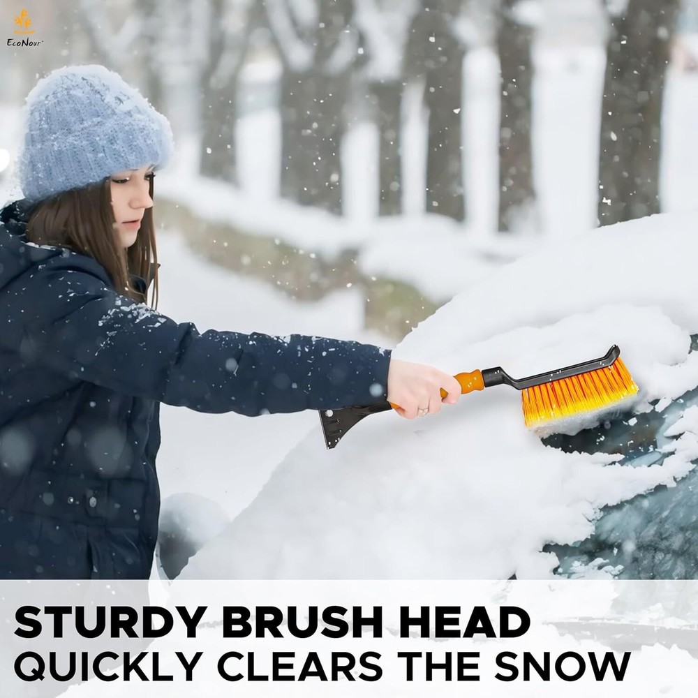 17" Snow Brush & Ice Scraper for Car Windshield