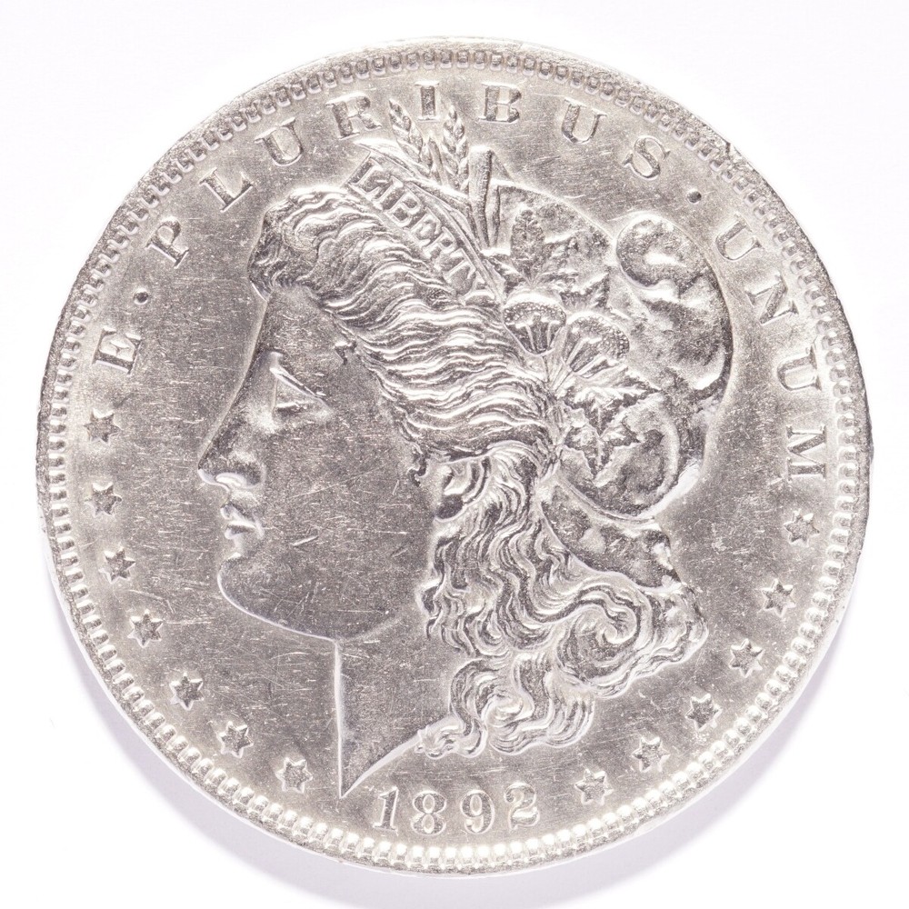 1892 Morgan Silver Dollar AU
