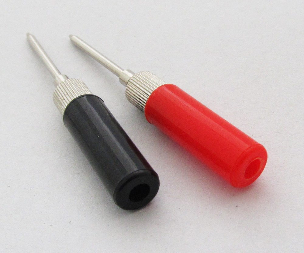 2pcs DIY Multimeter Test Probe without Cable Assemble & No Solder Short Handle