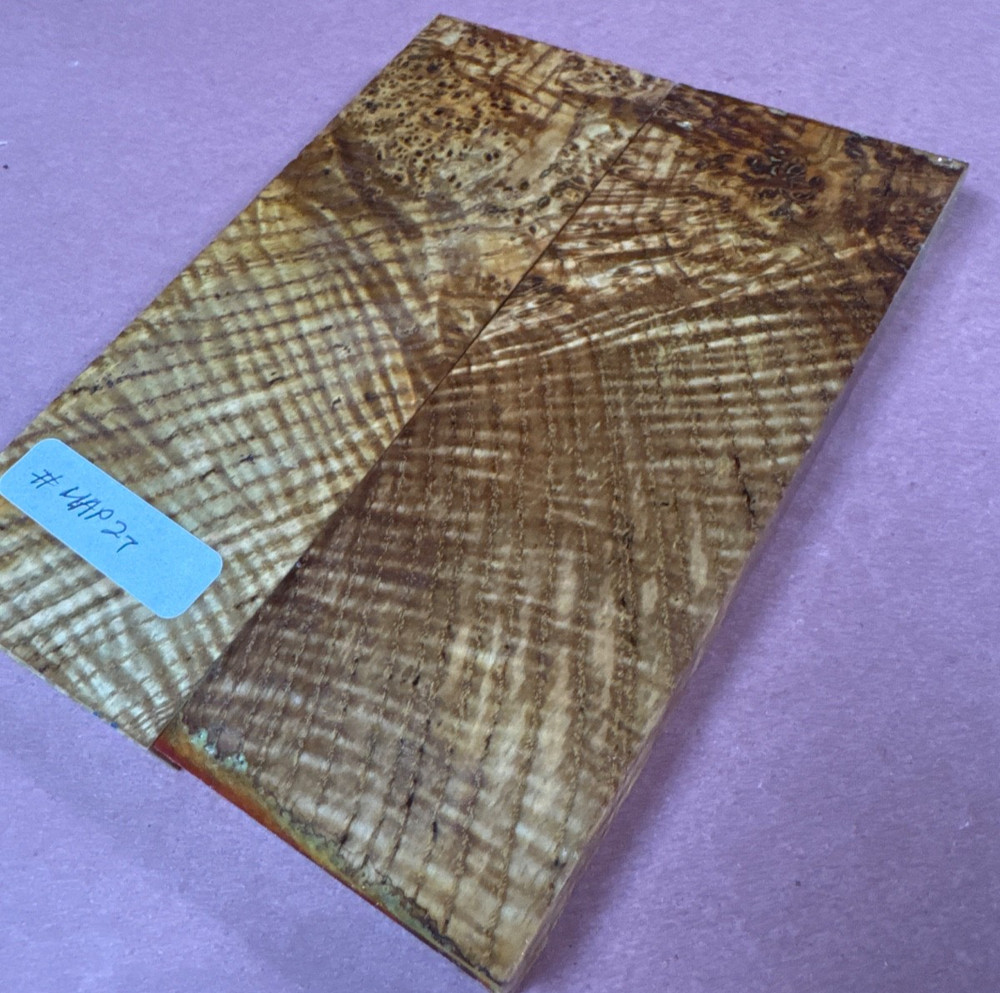 STABILIZED HYBRID MAPLE BURL,OVERSIZED KNIFE SCALE,TOOL HANDLES