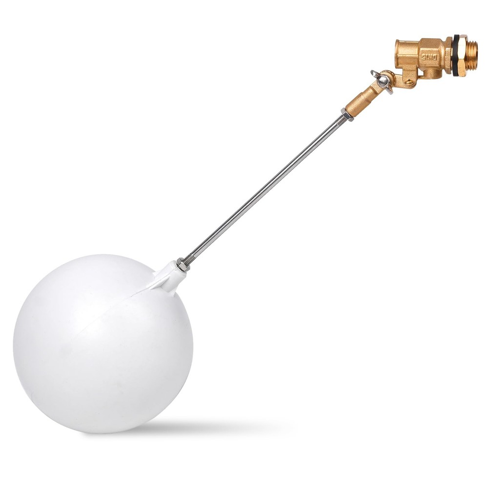 Brass Float Valve 1/2 inchPlastic Water Float Valve with Long Adjustable Arm ...