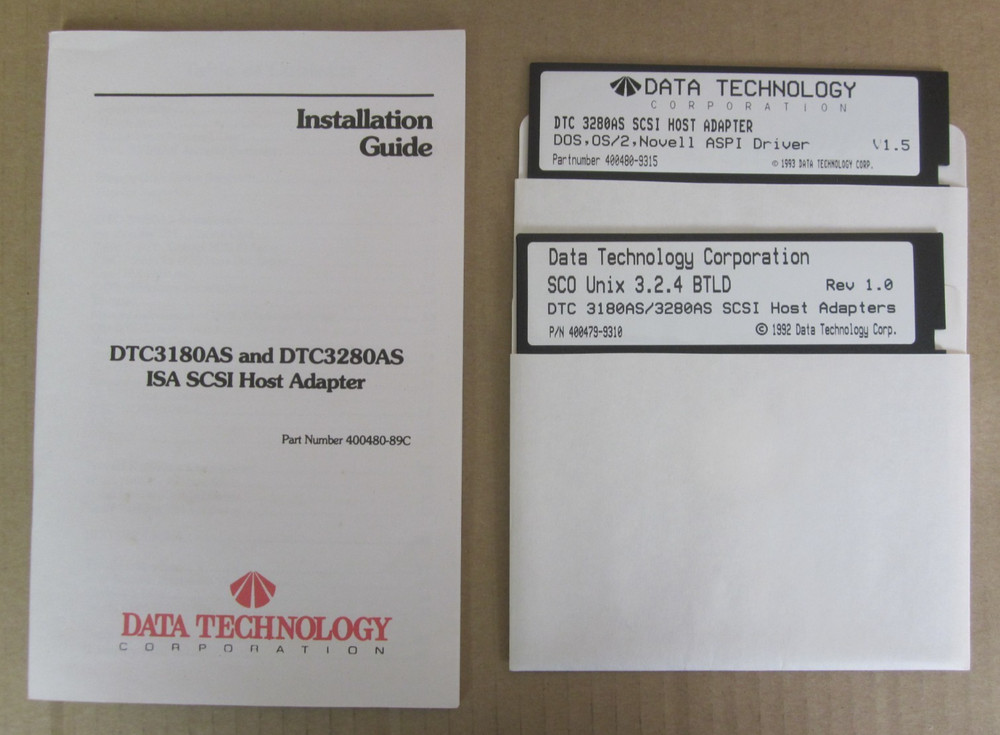 Data Technology Corporation: DTC3280AS ISA SCSI Host Adapter ~ OPEN BOX