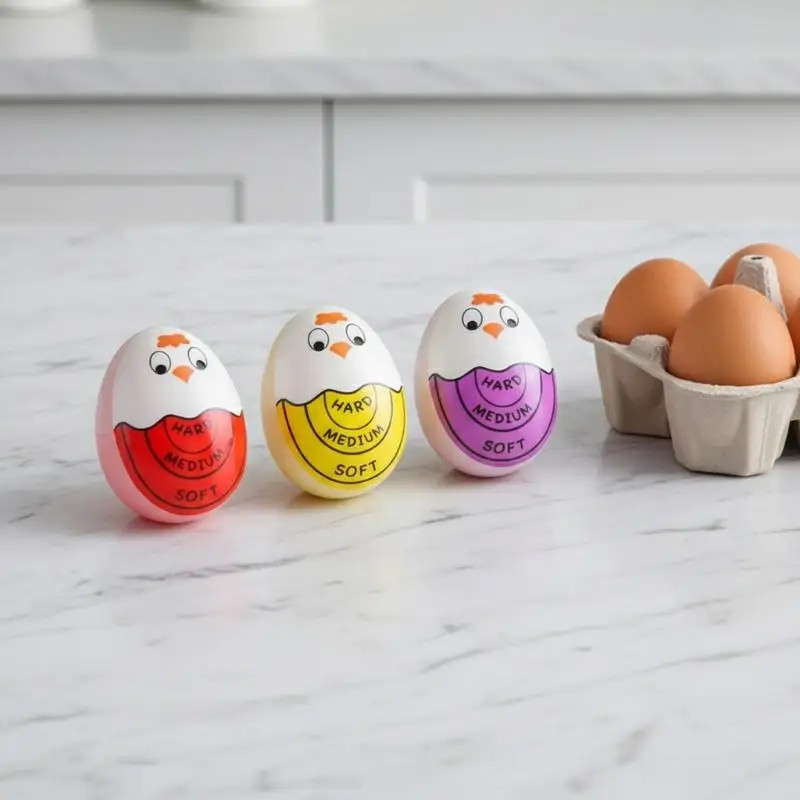 Egg Timer Color Changing for Perfect Boiled Eggs Soft Medium Hard Cooking