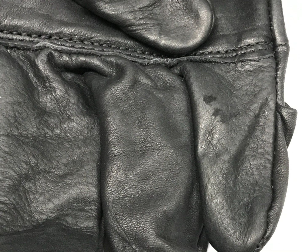 Light Duty Black Leather D3A Gloves USGI Size 4 ( Medium) NOS