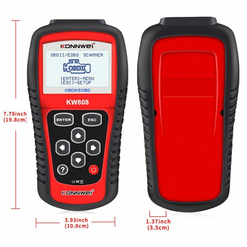 20pcs Lot KONNWEI KW808 OBD2 OBDII EOBD Diagnostic Scanner Code Multi-language