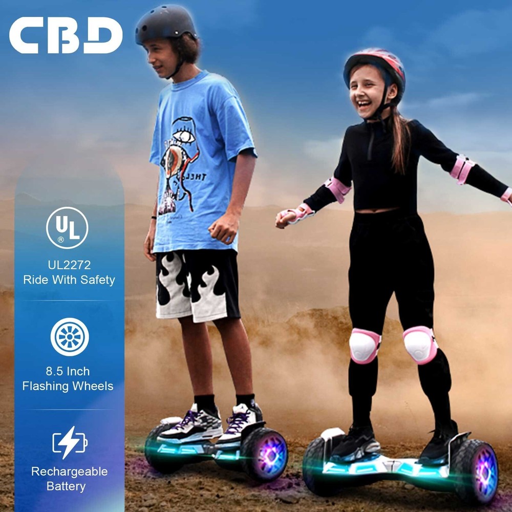 8.5'' Electric Hoverboard Light-Up Bluetooth Self-Balancing Hoverboard Off Road