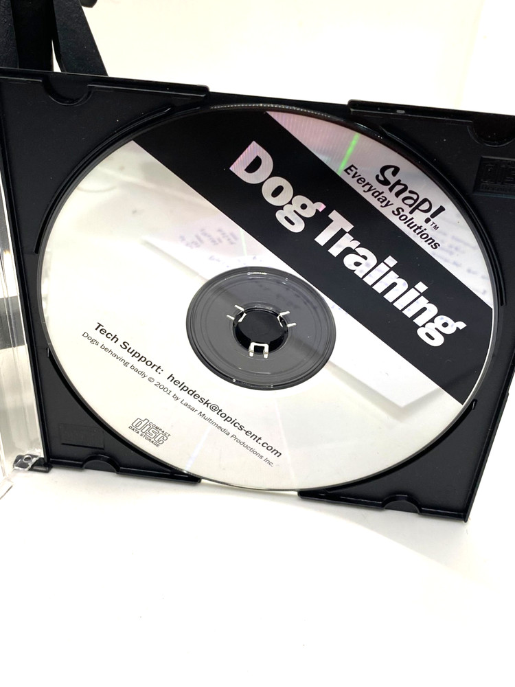 Snap! Everyday Solutions Dog Training PC CD-ROM 2001 IBM/PC Vintage Software
