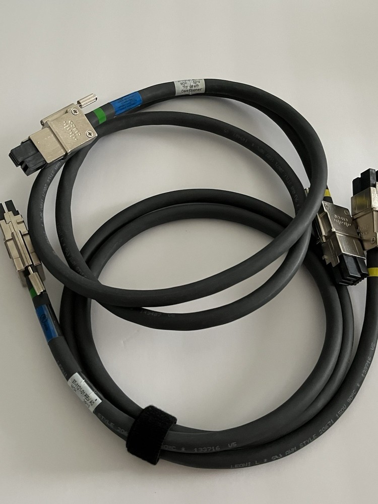 Lot of 2 - Cisco 37-1121-01 Stack Power Cable UNTESTED