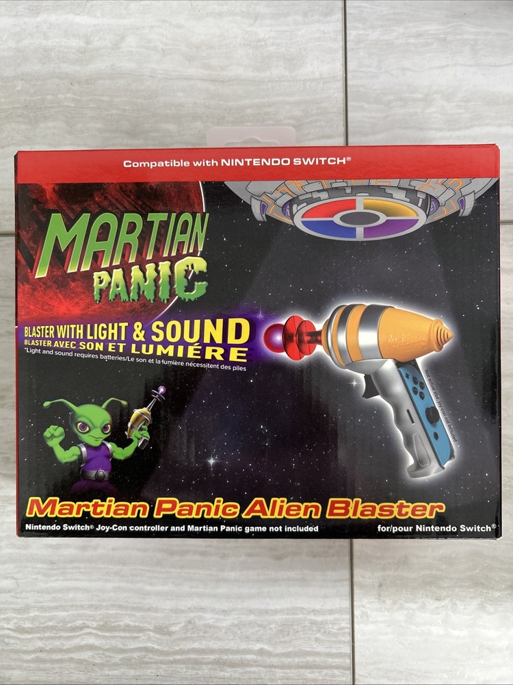 Martian Panic Alien Blaster – Nintendo Switch Compatible (Light & Sound) – New