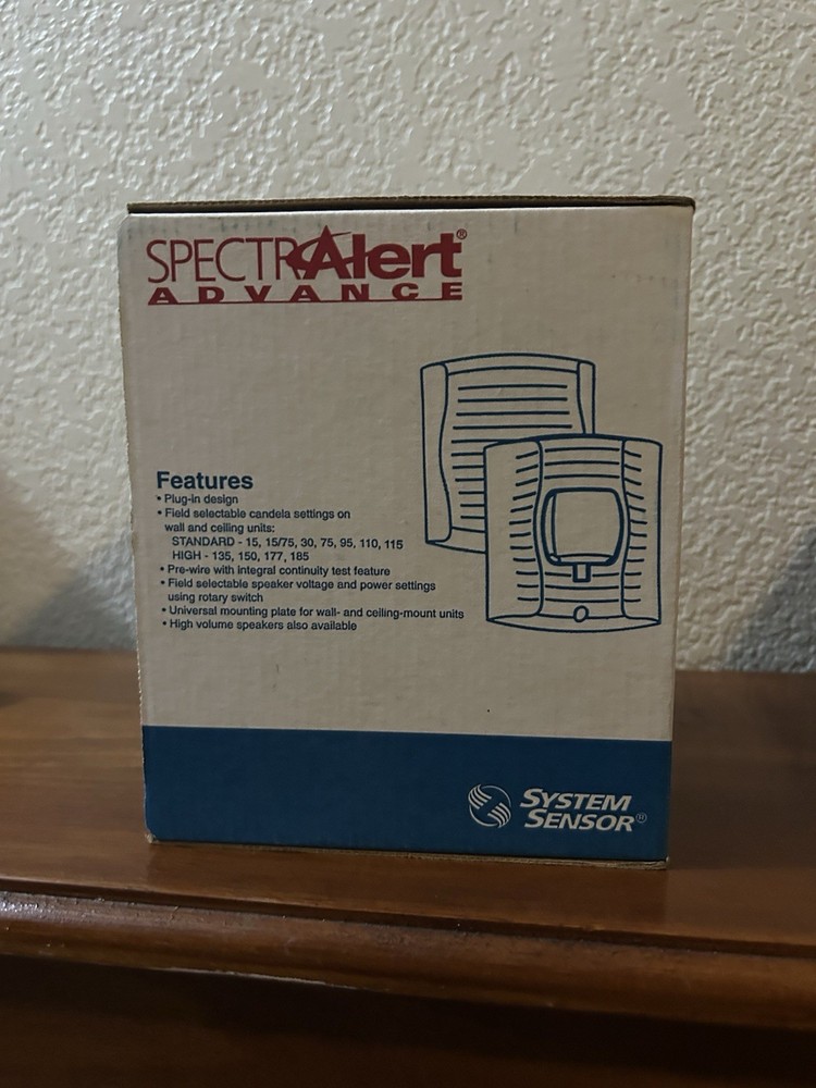 System Sensor SpectrAlert Advance SPSW Wall Speaker Strobe White