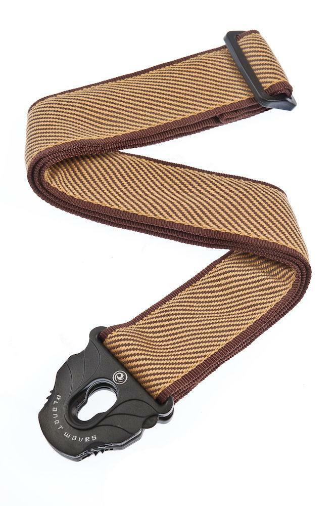 D'Addario Planet Lock Guitar Strap, Tweed