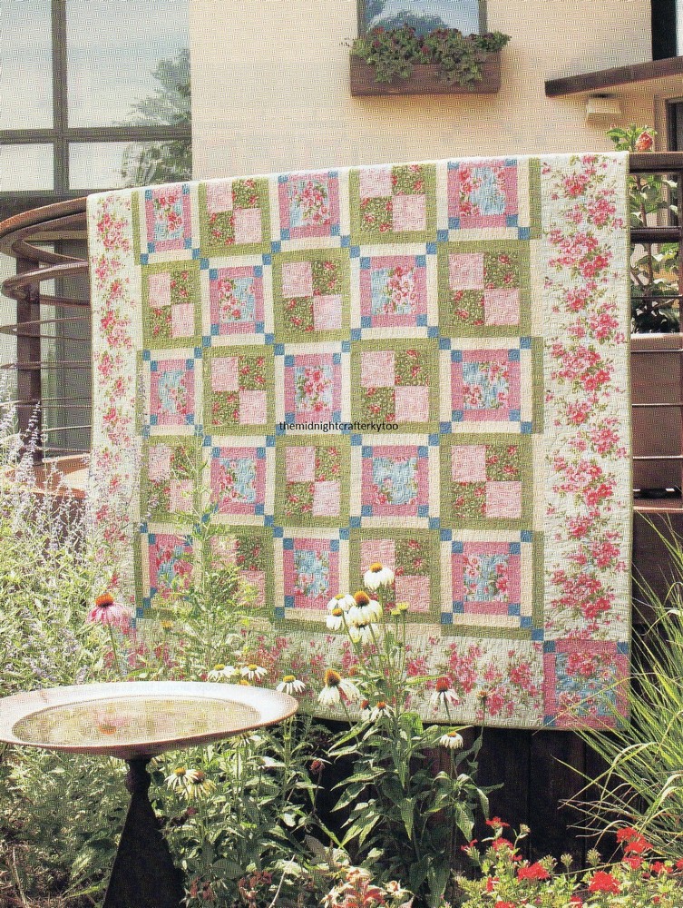 Cottage Lane Quilt Pattern Pieced NM