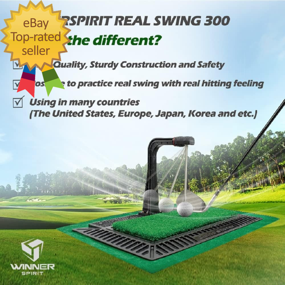 Real Swing 300 Golf Swing & Hitting Trainer, True Impact, Checking Path