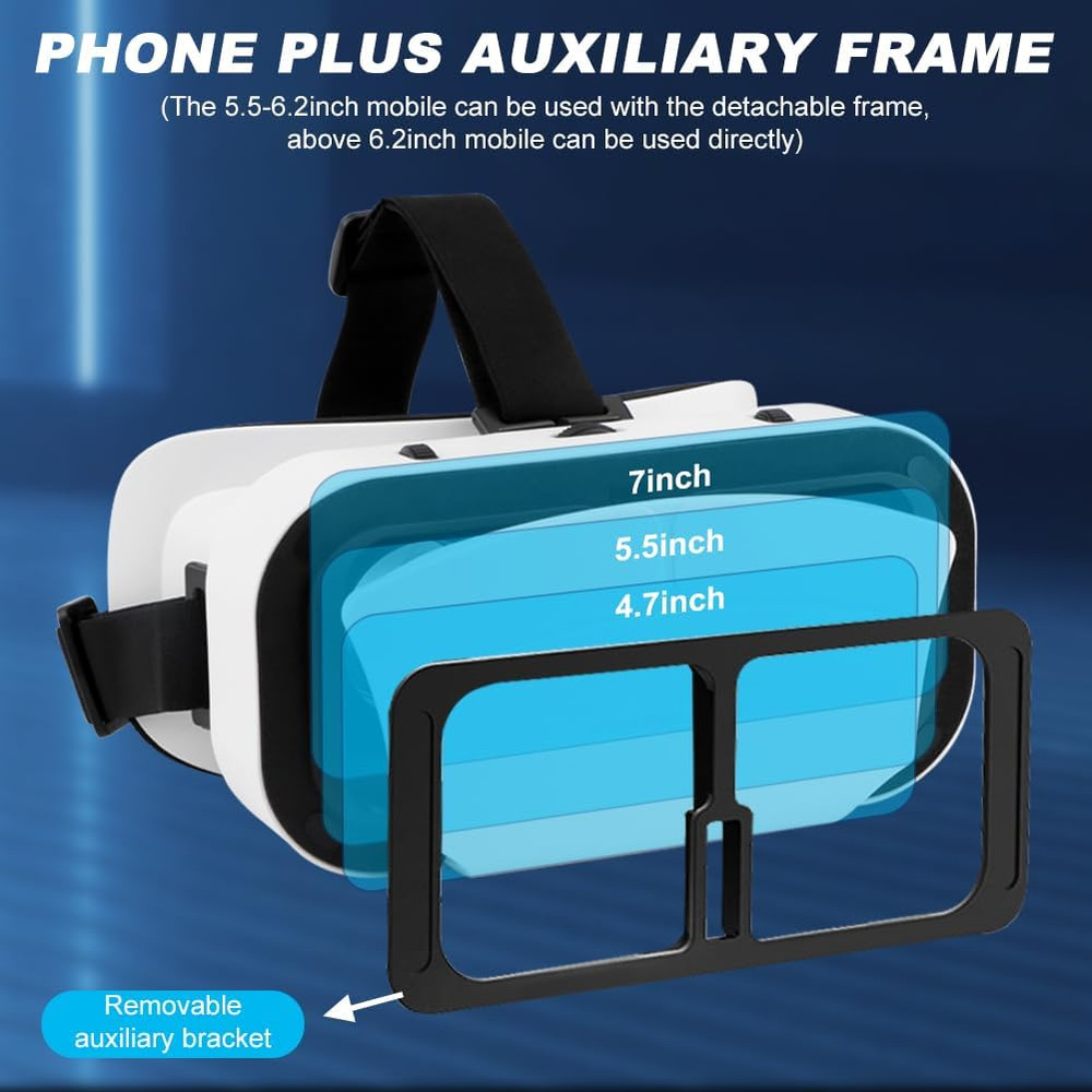 Virtual Reality Goggles 3D VR Glasses Adjustable VR Virtual Reality Headset...