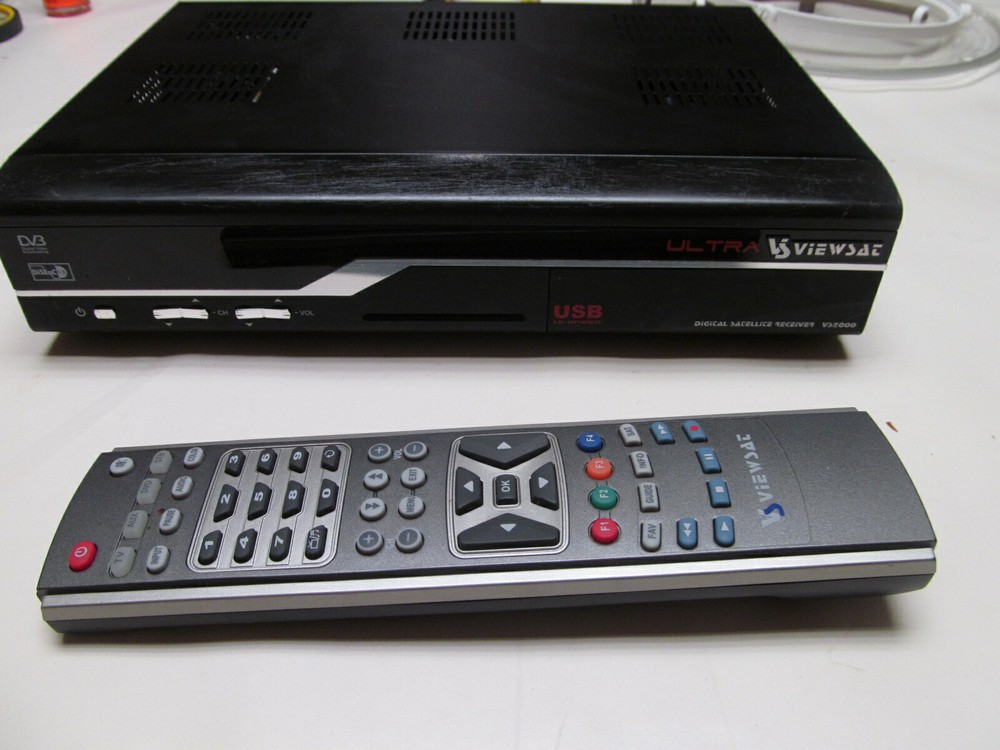 ViewSat VS2000 Ultra Digital Satellite Receiver USB Host Interface, Used Working