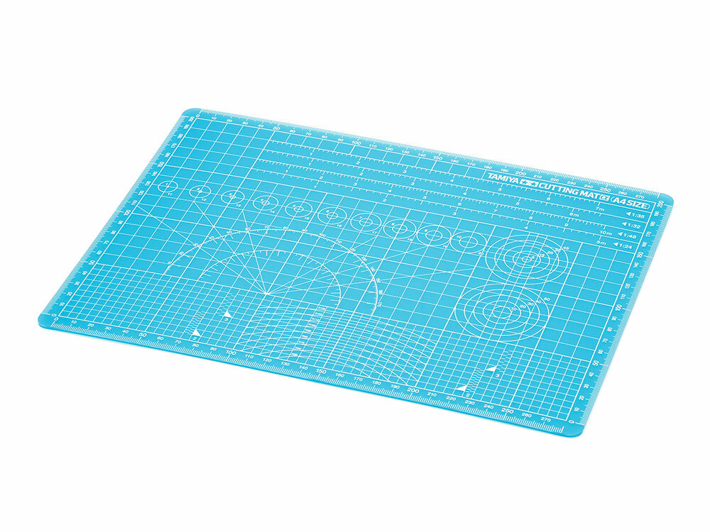 Tamiya Cutting Mat (A4 Size/Blue) 74149