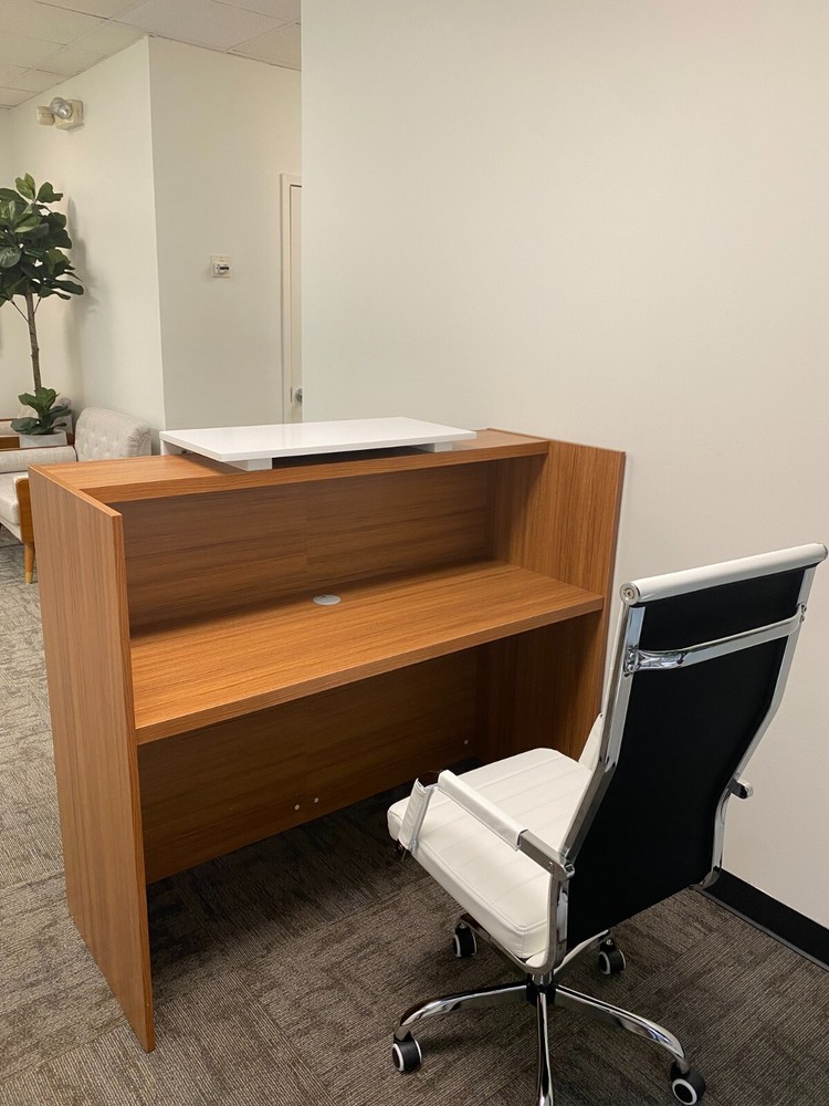 Reception Desk Counter Top, Laminate Desktop, Standing Front Table for Salon Spa