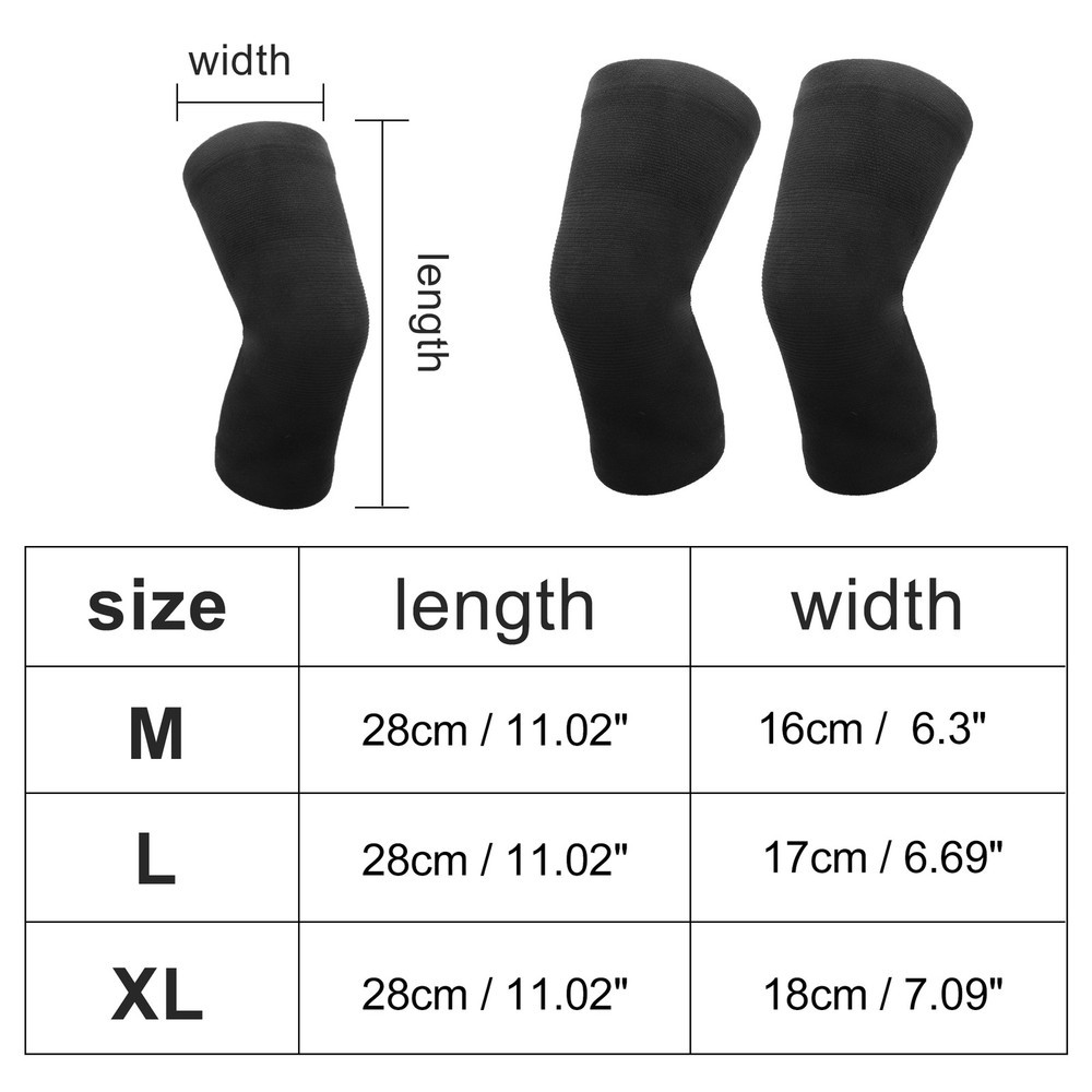 Comfortable Knee Pads X Large Size Black 1 Pair