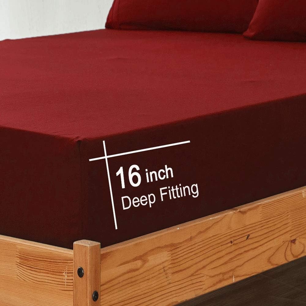Bed Sheet Set Super Soft Microfiber 1800 Thread Count Luxury Egyptian Sheets