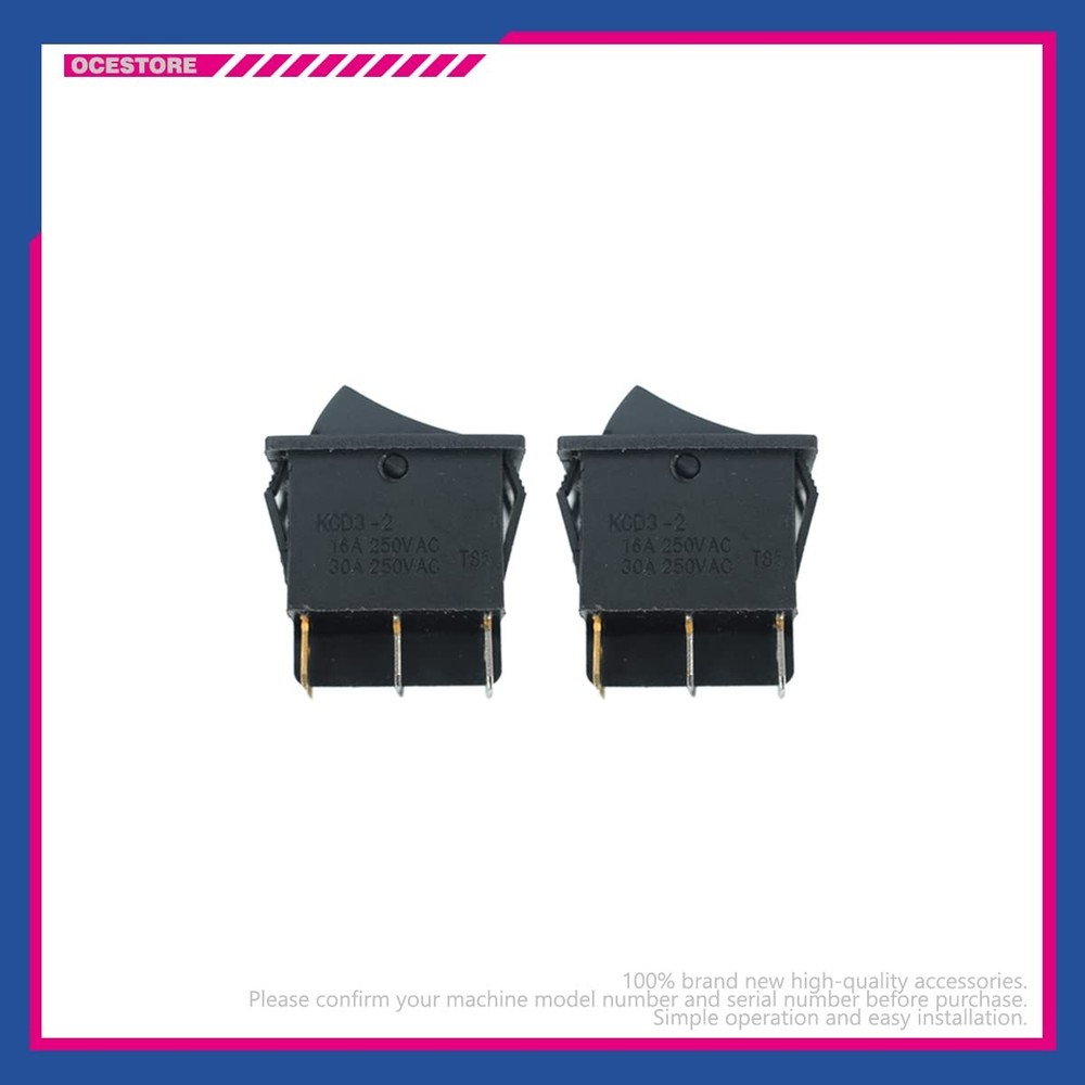 2 Pack Boat Rocker Switch 6 Pin Double Light ON Off Toggle Switch