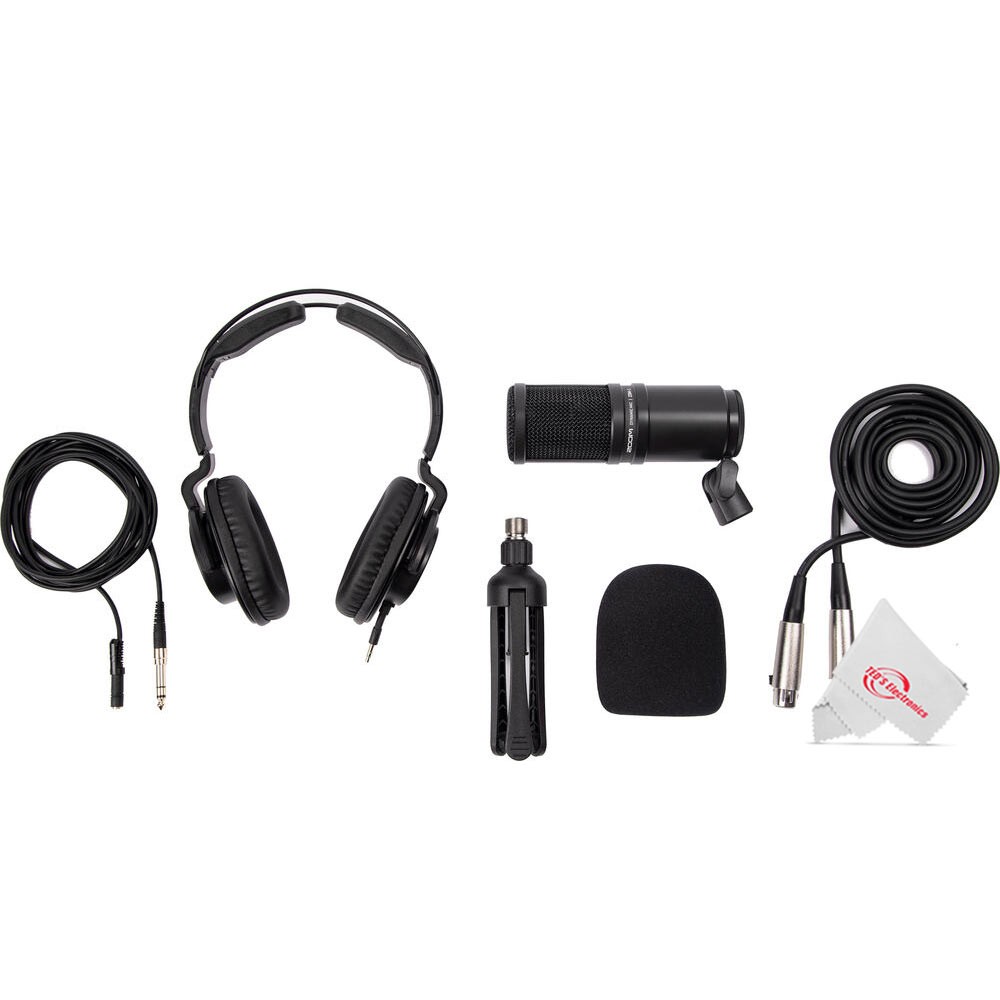 Zoom PodTrak P4next Multitrack Recorder + ZDM-1 Microphone and Headset Bundle
