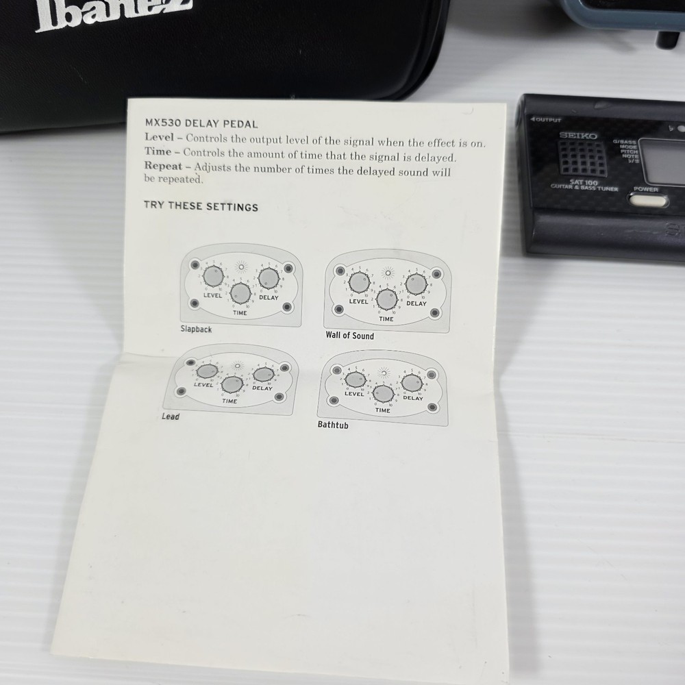 First Act Delay Pedal MX530 Bundle W/Manual & Bag