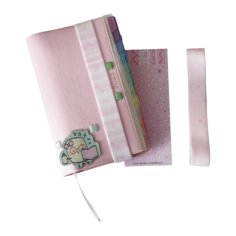 Creative Elastic Binder Soft Handmade Diary Band For A7 Notebooks With Print