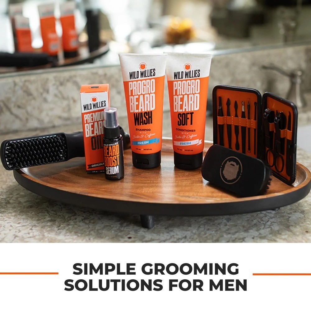 Wild Willie's , 2-in-1 Beard ic Styling Brush