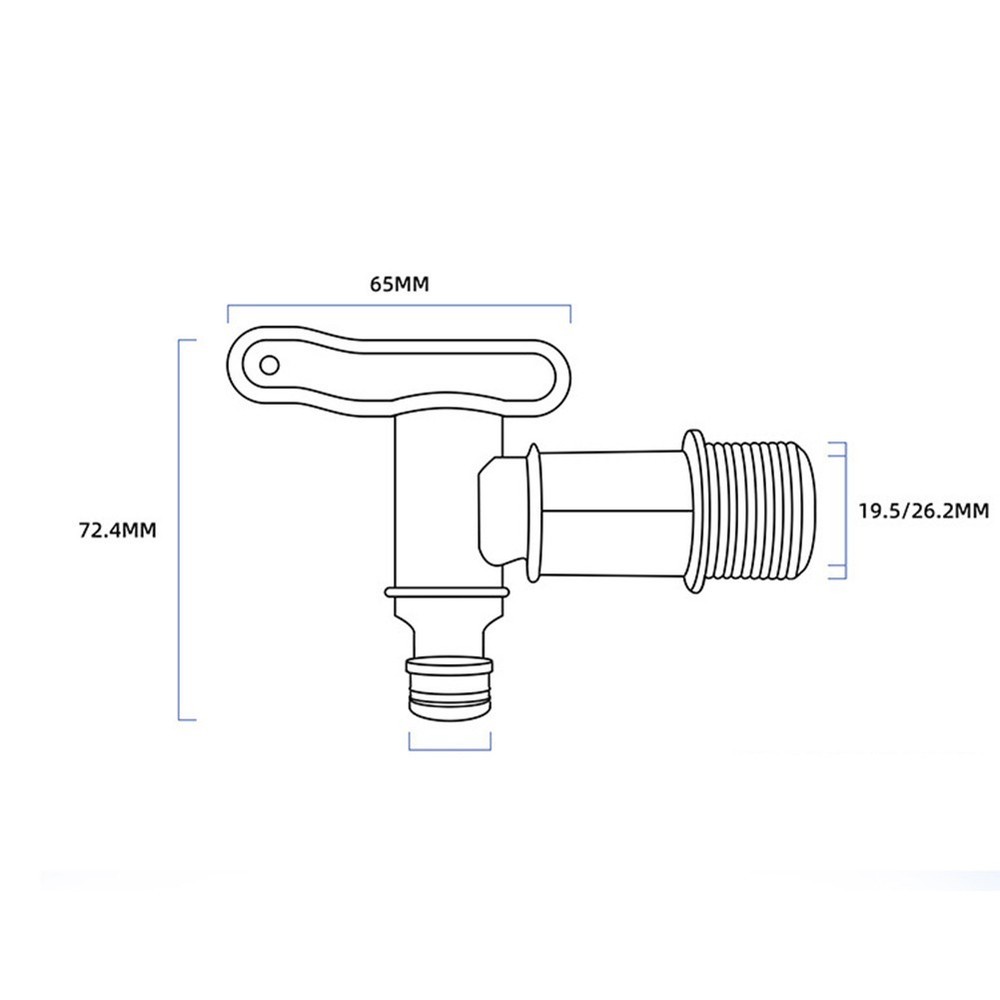 Practical Bucket Faucet Spare Part Removable Replacement Accessory Black
