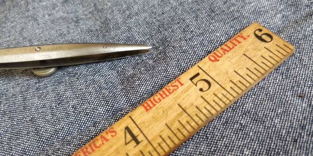 Vintage drafting Pen with white handle Bone?