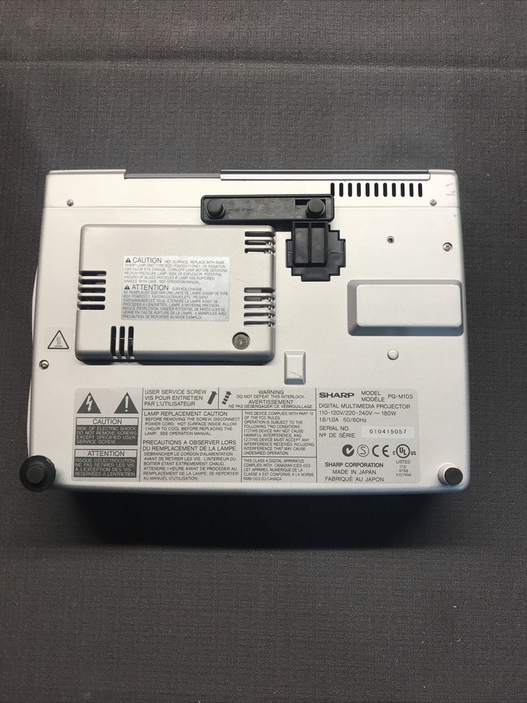 Sharp Projector PG-M10S With Remote, Power Cord, Case & Instructions Works