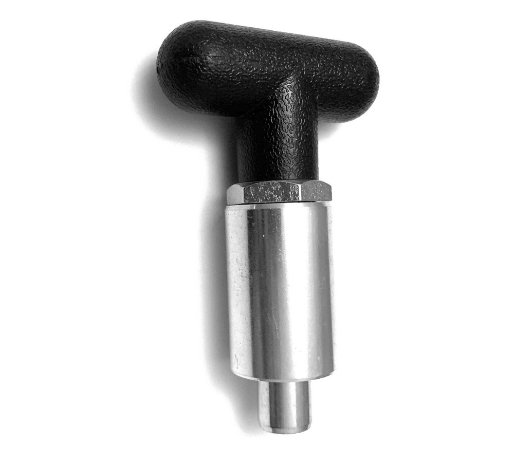 T Handle Spring Loaded Aluminum Body Pull Pop Pin 1/2" Locking Straight H