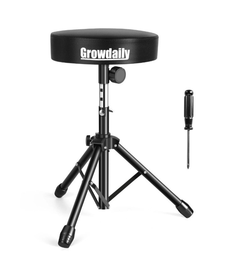 Drum Throne,Adjustable Stool Drum Universal Drum Throne Drummer Stool for Adu...
