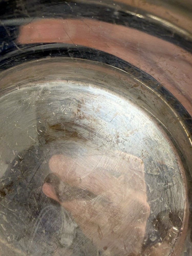 Vintage Silver Tone Grapevine Bowl - NOT SILVER -