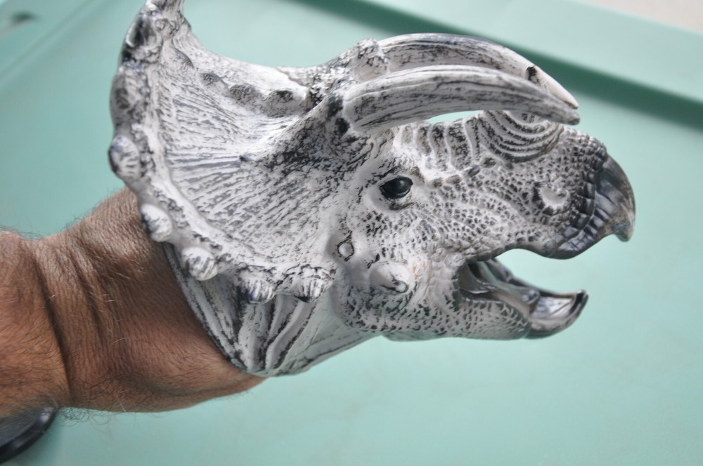 Triceratops Rubber Hand Puppet
