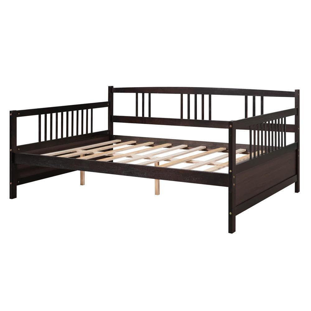 Full Size Daybed with Support Legs Espresso