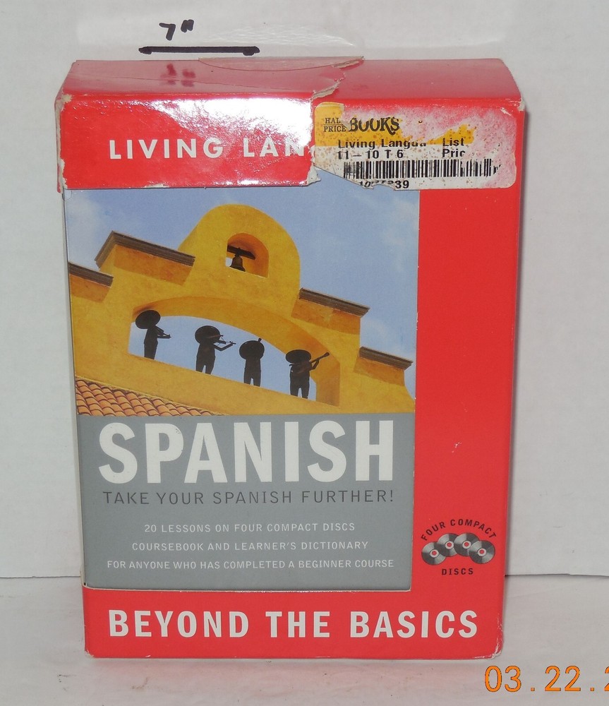 Living Language Spanish Beyond The Basics 4 CDs Complete